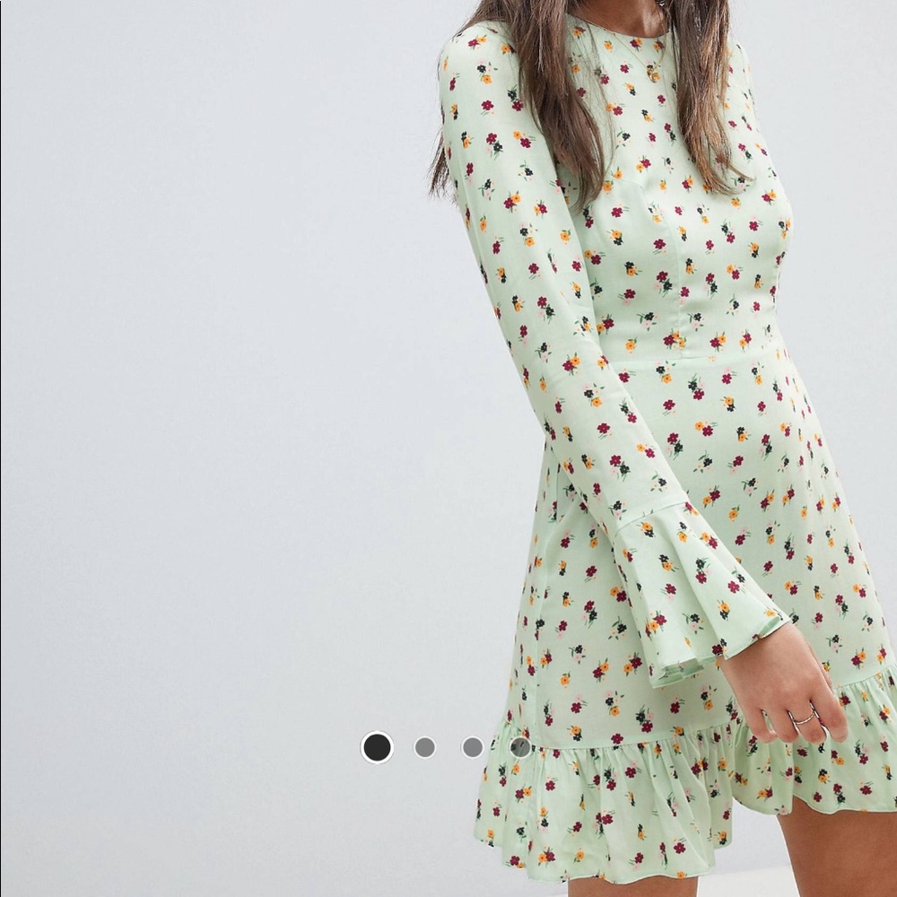 ASOS Floral Long Sleeve Dress